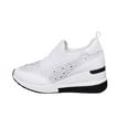 thumbnail image 1 of Fesfesfes Women Sneakers Wedge Shoes Women's Casual High-heeled Slip-on Shoes Fashion Casual Slip-on US:6(37), 1 of 9