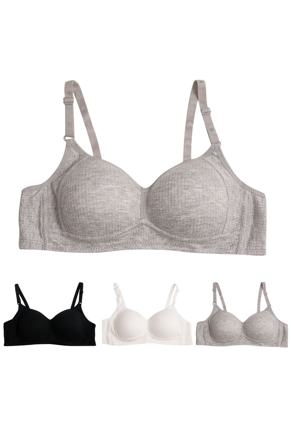 Women Solid Support Bra Lace Back Double Breasted Sport Bras