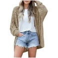 thumbnail image 1 of Fesfesfes Women Sweater Cardigan Kimono Boho Long Sleeve Lightweight Soft Oversized Open Front Knitted Sweater Sale Items, 1 of 9