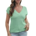 thumbnail image 1 of Fesfesfes Women Sweater V-neck Vest Sweater Women Sweater Vest Outer Wear Inner Wear Fall And Winter New Plus Size $10, 1 of 5