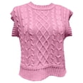 thumbnail image 1 of Fesfesfes Women Sweaters Knitted Pullover Sleeveless Casual Sweater Fall Winter Tops Clothes Sale, 1 of 5