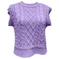 thumbnail image 1 of Fesfesfes Women Sweaters Knitted Pullover Sleeveless Casual Sweater Fall Winter Tops Sale or Clearance, 1 of 5