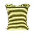 thumbnail image 1 of Fesfesfes Women Sweaters Stripe Breast Wrap Sleeveless V-Neck Knitting Vest Hollow Out Tube Tops, 1 of 8