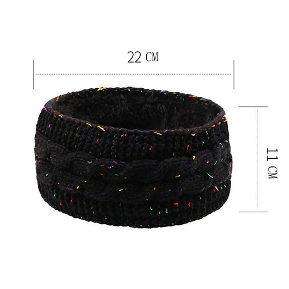 Fesfesfes Women Twisted Woolen Headband Fall and Winter Knitted Hat Ski Cap