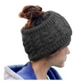 thumbnail image 1 of Fesfesfes Women Twisted Woolen Headband Fall and Winter Knitted Hat Ski Cap,,Second Piece Free Shipping, 1 of 4