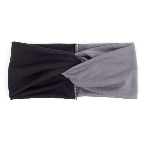 Fesfesfes Women Two-color Headband Color Matching Cross-pull Cross Sports Headband Multi-color Headband, Mixed Color Headband,,Second Piece Free Shipping