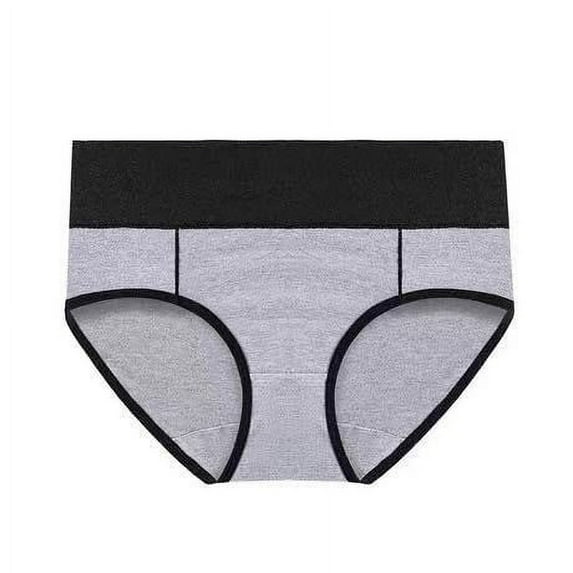 Fesfesfes Women Underwear Pack 5PC Large Seamless Cotton High Waist Briefs Hip Lifting Underpants Plus Size Womens Underwear
