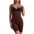 thumbnail image 1 of Fesfesfes Women's Bodysuit Abdomen Closing Open Shift Hip Lifting Sling Underwear One-Piece body Shaper Jumpsuit, 1 of 4