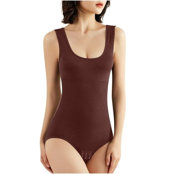Fesfesfes Women's Bodysuit Abdomen Closing Open Shift Hip Lifting Underwear Low Cut One-Piece body Shaper Bodysuit Jumpsuit Underwear Gifts for Her Sale