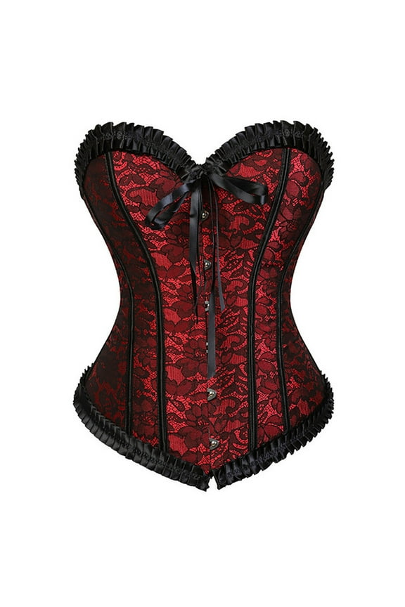 Women's Court Bodysuit Gothic Body Shaper Underwear Bodysuit Shapeware Corset