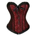 thumbnail image 1 of Fesfesfes Women's Court Bodysuit Gothic Body Shaper Underwear Bodysuit Shapeware Corset Under $10, 1 of 1