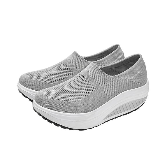 Fesfesfes Women's Fashion Sneakers Summer Loose Fashion Casual Mesh Breathable Women's Sports Shoes US:6.5(38)