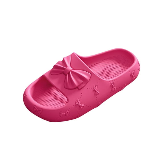 Fesfesfes Women's Flat Hollow Sandals Summer Casual Shoes Solid Color Soft Sole Lightweight for Outdoor Walking Comfortable Wear(Hot Pink#2,US 7.5-8.5)