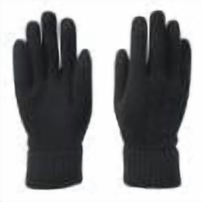 Fesfesfes Women's Knitted Winter Cycling Gloves Warmkeeping Fleece Lined Thick Long Version with Exposed Two-Finger Gloves Allowing Mobile Phone Use(Black#4,L)