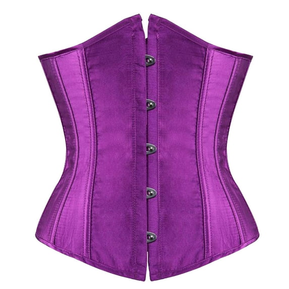 Fesfesfes Women's Plus Size Boned Corsets Shapewear Outfit Solid Color Straped Underwear Shapewear Under $10