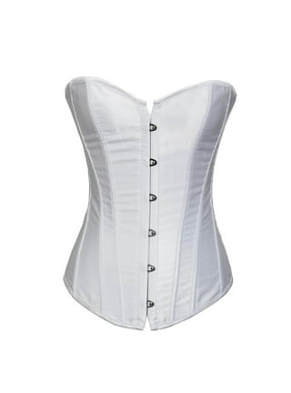 Women's Black/Apricot Spiral Corset Top Waist Corset Steel Boned Bustier  Corset Top Gothic Corsets and Bustiers Corselet with G-string Underbust