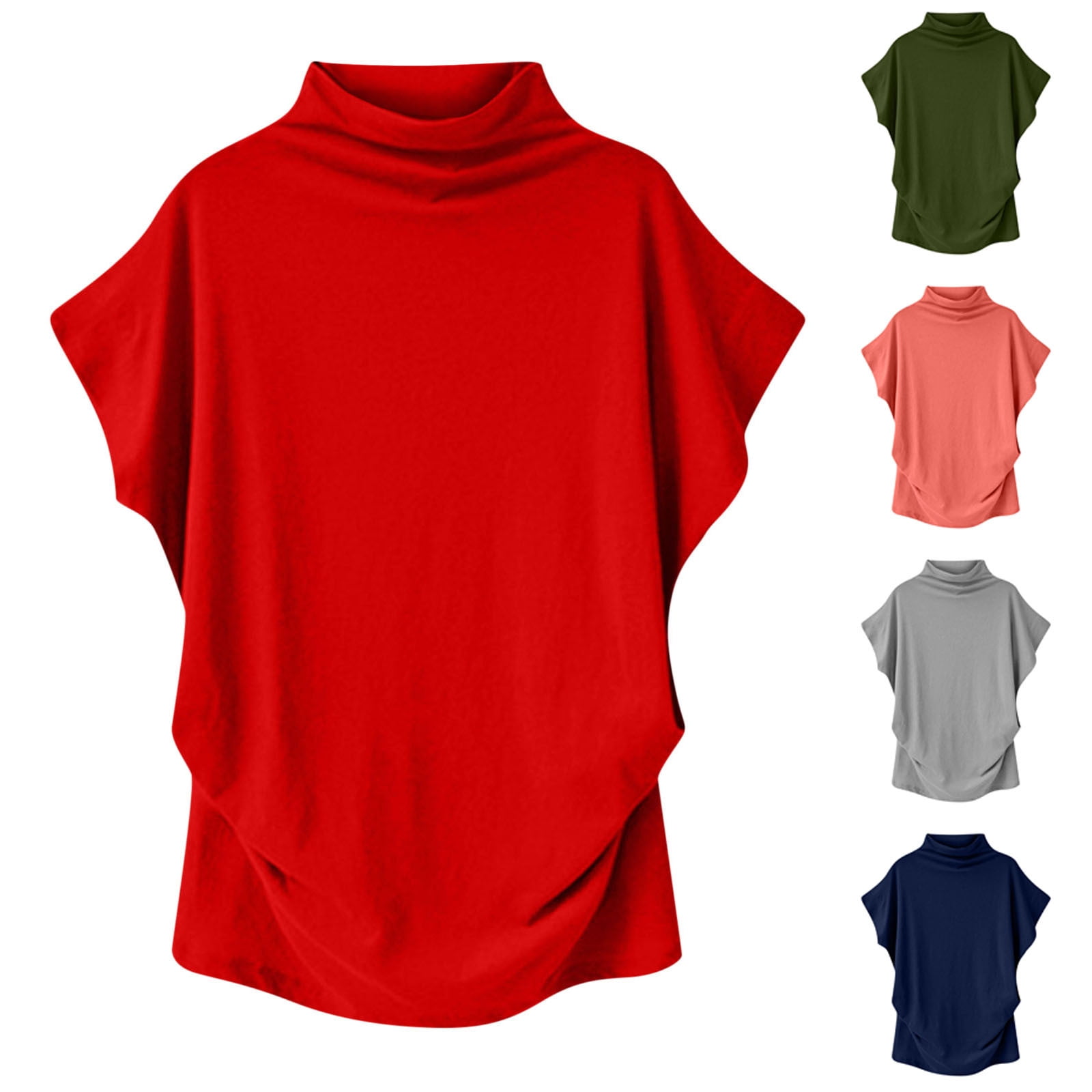 mock neck plus size tops