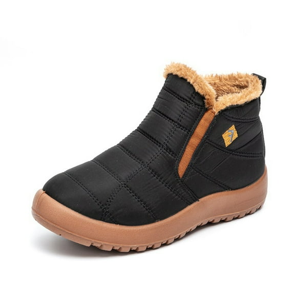 Fesfesfes Women's Shoes Snow Boots Winter Low Snow Boots Thick Soles Padded Winter Warm Cotton Shoes Plus Size Women's Shoes Boots For Women 7.5(40)