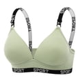 thumbnail image 1 of Fesfesfes Women's Solid Color Wirefree Seamless Bra Push Up Thin Cup Anti-Exposure Tube Top Bralette Comfortable Everyday Bras, 1 of 4