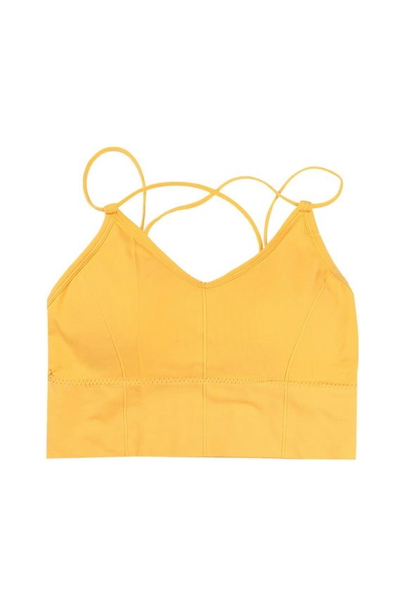 Women's Sports Bras Sling Bra Without Steel Ring Sports Underwear Cross Back Teen Girls Bras On Sale