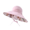 thumbnail image 1 of Fesfesfes Women's Summer Sun Outdoor UV Protection Floral Print Foldable Wide Brim Fishing Bucket Beach Hat, 1 of 4
