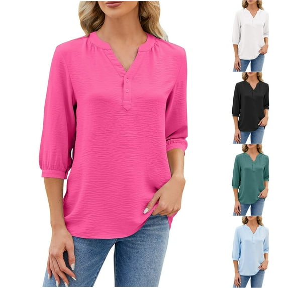 Fesfesfes Women's T-Shirts Womens Fashion Print Tops Short Sleeve Out Blouse Funny Round Neck T-Shirt Tops Undershirts Women L(US:8)