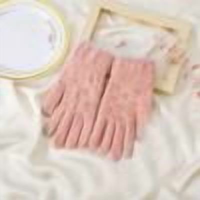 SuTry Women's Warm Dew Finger Gloves for Cold Weather Allowing Finger Dexterity Keeping Hands Warm Suitable for Typing Handling Things(Pink#3,Free Size)
