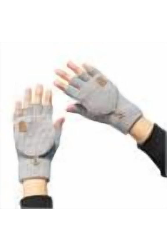 Fesfesfes Women's Winter Knitted Outdoor Gloves Split Finger Flip Cover Thick Warm Ideal for Cold Weather Activities Allowing Finger Dexterity(Gray,Free Size)