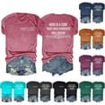 thumbnail image 1 of Fesfesfes Womens Basic Tops Fashion Women Summer Comfortable Round Neck Printing Short Sleeve Tops Blouse T-Shirt Womens Short Sleeve Blouse 12(XXL), 1 of 7