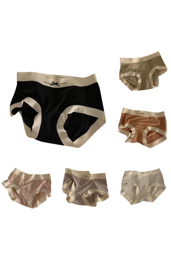 Womens Bikini Underwear Womens Naked Seamless Underwear Cotton Thread Comfortable Breathable Briefs