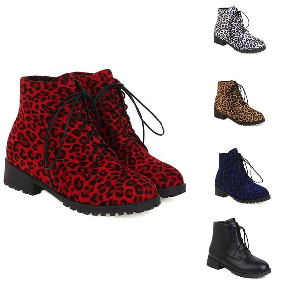 Fesfesfes Womens Boots Ankle And Winter Flowers Color Matching Thick High-heeled Platform Sleeve High 9.5(43)