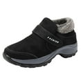 thumbnail image 1 of Fesfesfes Womens Boots Cotton Shoes Women's Winter Outdoor Snow Shoes Women's Plus Velvet Warm Thick Bottom Large Size Thickened Women's Cotton Boots Soft Bottom 38(US:6.5), 1 of 8