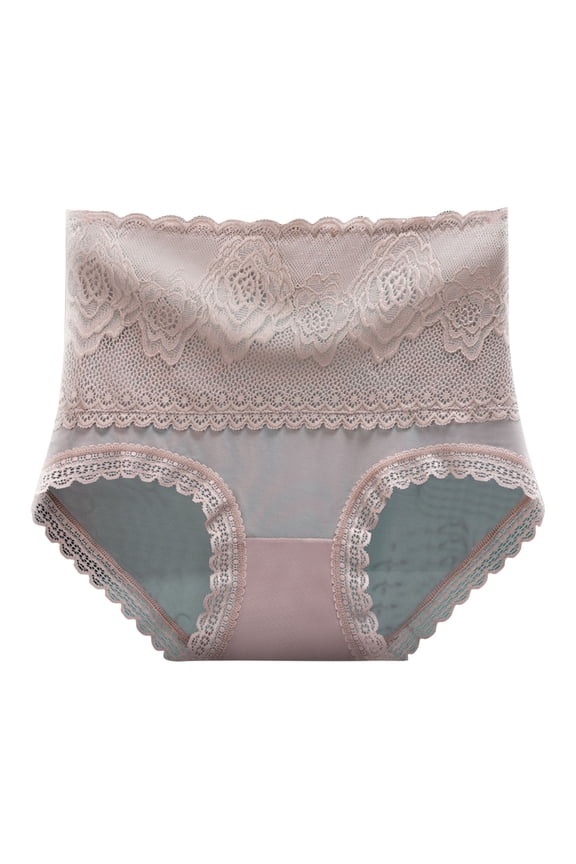 Womens Briefs Underwear Womens Solid Color Briefs Ventilate Lace Netting High Waist Underpants
