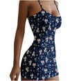 thumbnail image 1 of Fesfesfes Womens Dress Floral Print Low Cut Spring Dress Loose Casual Sleeveless Dress Women Tube Top Camis Mini Dress, 1 of 5