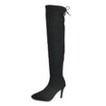 thumbnail image 1 of Fesfesfes Womens Hiking Boots Shoes Laceing Pointed High Heels Leopard Fashion Resilience High US:9(42), 1 of 4