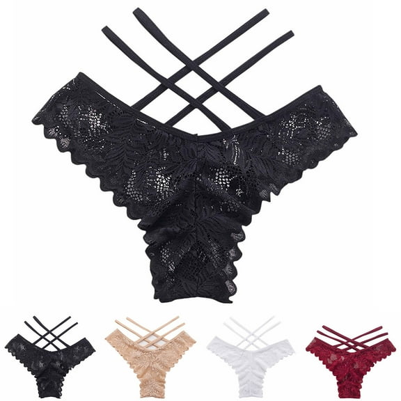 Fesfesfes Womens No Show Underwear Womens Fashionable Classic High Waisted Breathable And Seductive Solid Color Underwear