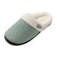 thumbnail image 1 of Fesfesfes Womens Plush Fleece Winter Booties Cozy Home Slippers Non-Slip Outdoor Walking Shoes Lightweight Comfortable Soft Sole Casual Wear(Green,36(US:5.5)), 1 of 5