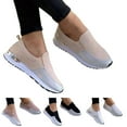 thumbnail image 1 of Fesfesfes Womens Shoes Sneakers Fashion Women Single Shoe Round Toe Flat Color Block Loafers US:10(40), 1 of 5