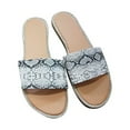 thumbnail image 1 of Fesfesfes Womens Slides Size 8 Womens Summer Fashion Flat Bottom Rhinestone Beach Sandals And Slippers 6.5(38), 1 of 3