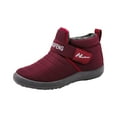 thumbnail image 1 of Fesfesfes Womens Snow Boots Winter Warm Booties Lined Ankle Boots Outdoor Slip On Booties Comfortable Warm Shoes Women Shoes 7(39), 1 of 6