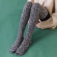 thumbnail image 1 of Fesfesfes Womens Stocking Winter Warm Thigh-High Stocking Young Ladies Pure Color Over The Knee Stockings Dressy Socks, 1 of 2