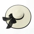 thumbnail image 1 of Fesfesfes Womens Sun Hat Solid Color Summer Hat Foldable Roll Up Floppy Beach Hats UV Caps, 1 of 4