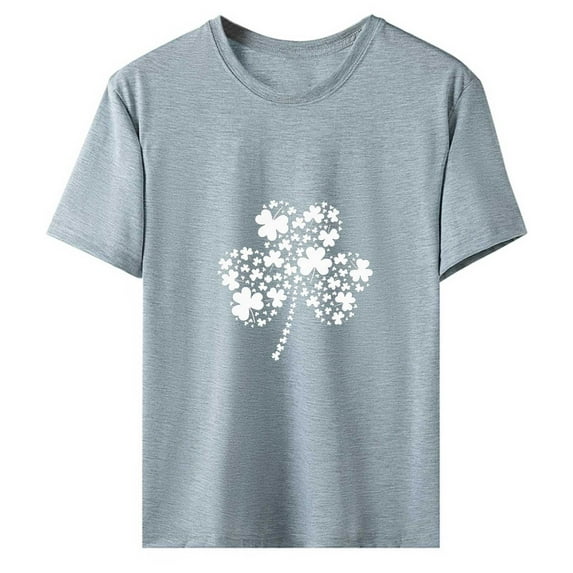 Fesfesfes Womens Tops Fashion Women Casual Printing Pullover Short Sleeve T-Shirt Tops Blouse Shirts for Women 14(XXXL)