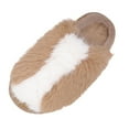 thumbnail image 1 of Fesfesfes Womens Winter Slippers Cozy Fleece Lined Indoor House Shoes Soft Plush Comfortable Thick Sole Slip On Home Footwear Warm Lazy Non Slip Shoes(Khaki,36(US:5.5)), 1 of 8