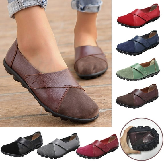 Fesfesfes Workout Shoes for Women Round Toe Premium Orthopedic Shoes Comfy Shoes Ladies Casual Roman Sandals 36(5.5)