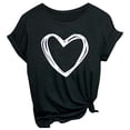 thumbnail image 1 of Fesfesfes Workout Short Sleeve Tops for Women Fashion Summer Pullover Solid Color Casual Blouse Tops Short Sleeve Crew Neck Shirts for Women M(US:6), 1 of 2