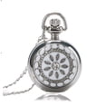 thumbnail image 1 of Feshionn IOBI Vintage White Pearl Flower Mini Pocket Watch Necklace, 30" Chain (Women's), 1 of 7