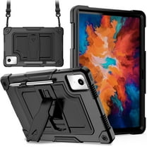 Fesign Case for Lenovo Tab M11 11 inch TB330FU/TB330XU, Lenovo Tab K11 LTE TB330XU Kids Case Cover with Shockproof Kick Stand for Lenovo M11/K11 LTE 11 inch Tablet (Black/Black)