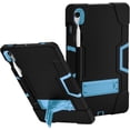 thumbnail image 1 of Fesign Case for Samsung Galaxy Tab S9 Plus 12.4 Inch 2023 / Galaxy Tab S9 FE Plus, Shockproof Protective Case for Samsung Tab S9 Plus with S Pen Holder & Kickstand, Black/Blue, 1 of 8