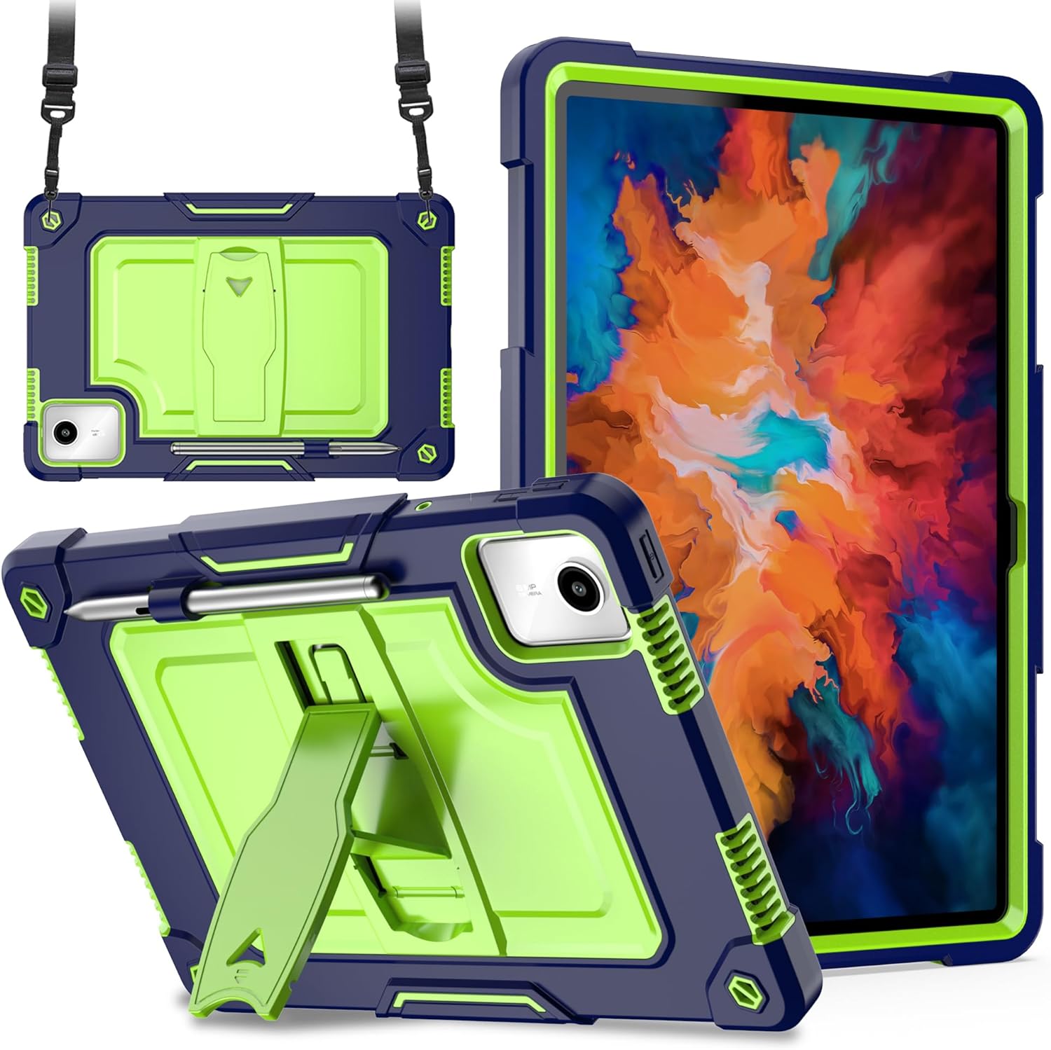Heavy Duty Rotating Case For Lenovo Tab M11 / K11 / M10 Plus 3rd Gen – Shockproof With Stand